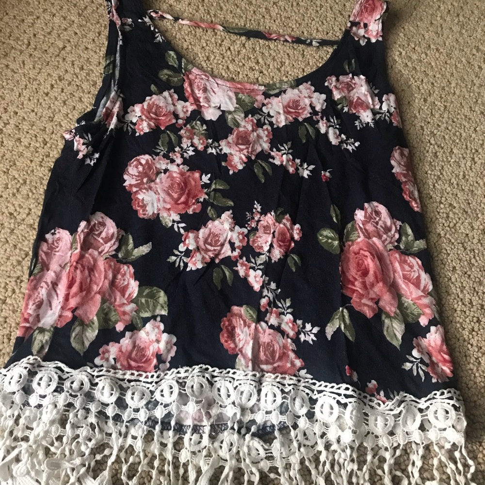 Floral crop top